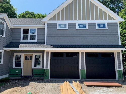 New Construction Garage Door Installation in Swansea, Massachusetts
