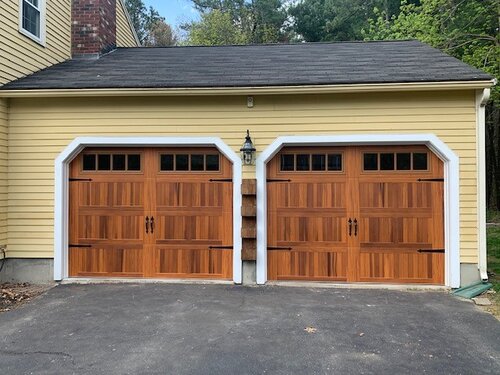 Wooden Garage Door Panel Repair in Massachusetts